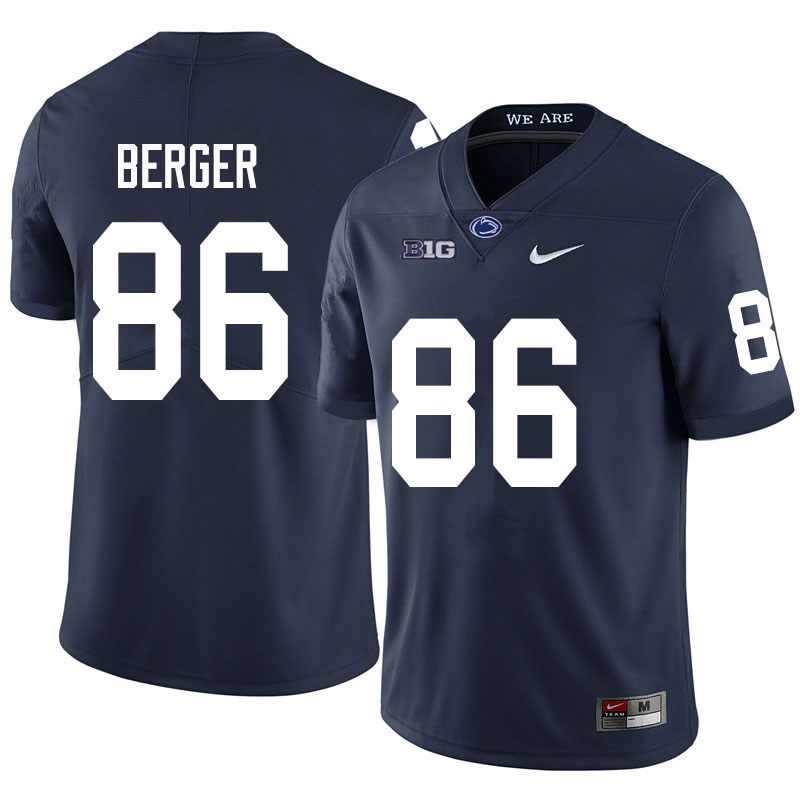 Men #86 Alec Berger Penn State Nittany Lions College Football Jerseys Sale-Navy